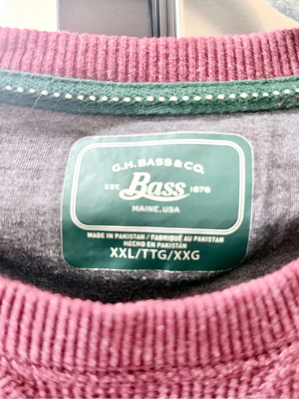 G.H. Bass & Co. Men's Waffle Crewneck Sweater - Mauve